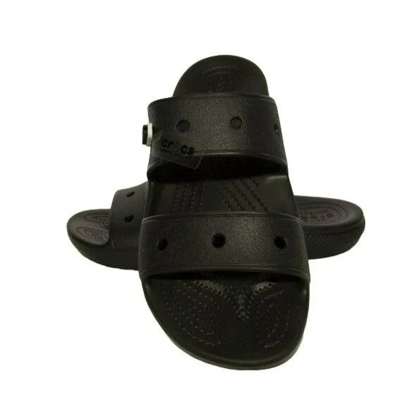 Crocs Sandals Classic Black  Men’s 7 Women’s 9 Black 206761-001 New with Tag! Crocs 206761-001 Classic Black Double Strap Sandal Size Mens  main image 3